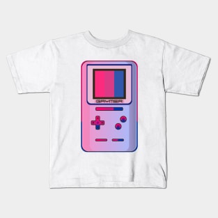 Bisexual Flag Gaymer Kids T-Shirt